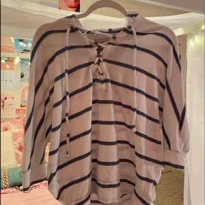 chaser striped hoodie